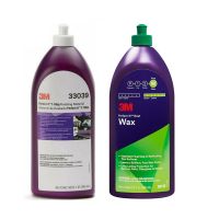 3M 33039 น้ำยาขัดสีขั้นตอนเดียว Perfect-it 1-Step Finishing Material 1QT (946ml)+PERFECT-IT BOAT WAX น้ำยาแว็กซ์เงา