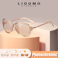 HotLIOUMO 2023 Elegant Photochromic แว่นตากันแดดผู้หญิง Polarized Chameleon เลนส์แว่นตากันแดดสุภาพสตรี UV400 Lentes De Sol Mujer