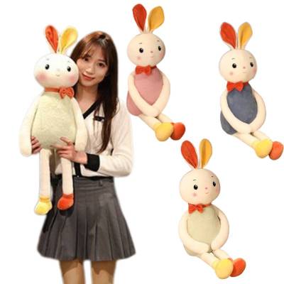 80cm Cotton Soft Pp Rice Field Rabbit Plush Toy Bunny Plush Gift Doll Children