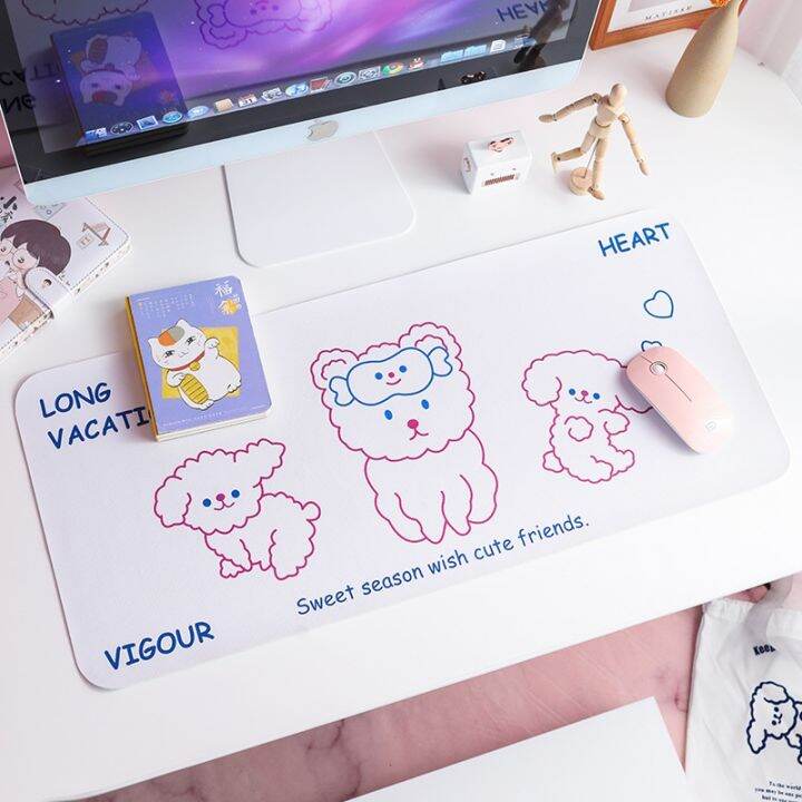 a-lovable-w-แอมป์-gcutedesk-เสื่อ-pustudent-kawaii-โต๊ะเสื่อขนาดใหญ่-keyboardpad-โต๊ะแผ่น-placemat