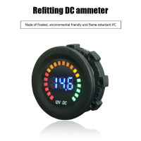 DC 12V Car LED Digital Voltmeter Motorcycle Boat Colorful Waterproof Voltage Monitor Panel Volt Meter Monitor Gauge Display