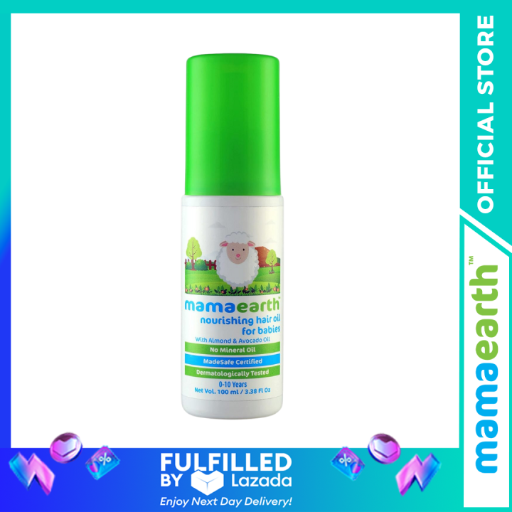 Mamaearth Nourishing Hair Oil for Babies with Almond & Avocado Oil (0