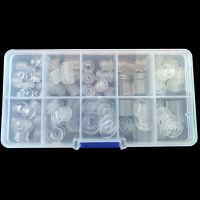 500PCS M3 M4 M5 M6 PVC Washers  Soft Plastic Gasket Transparent Insulation Flat Paded For Screws Assortment Kits Quick Arrive