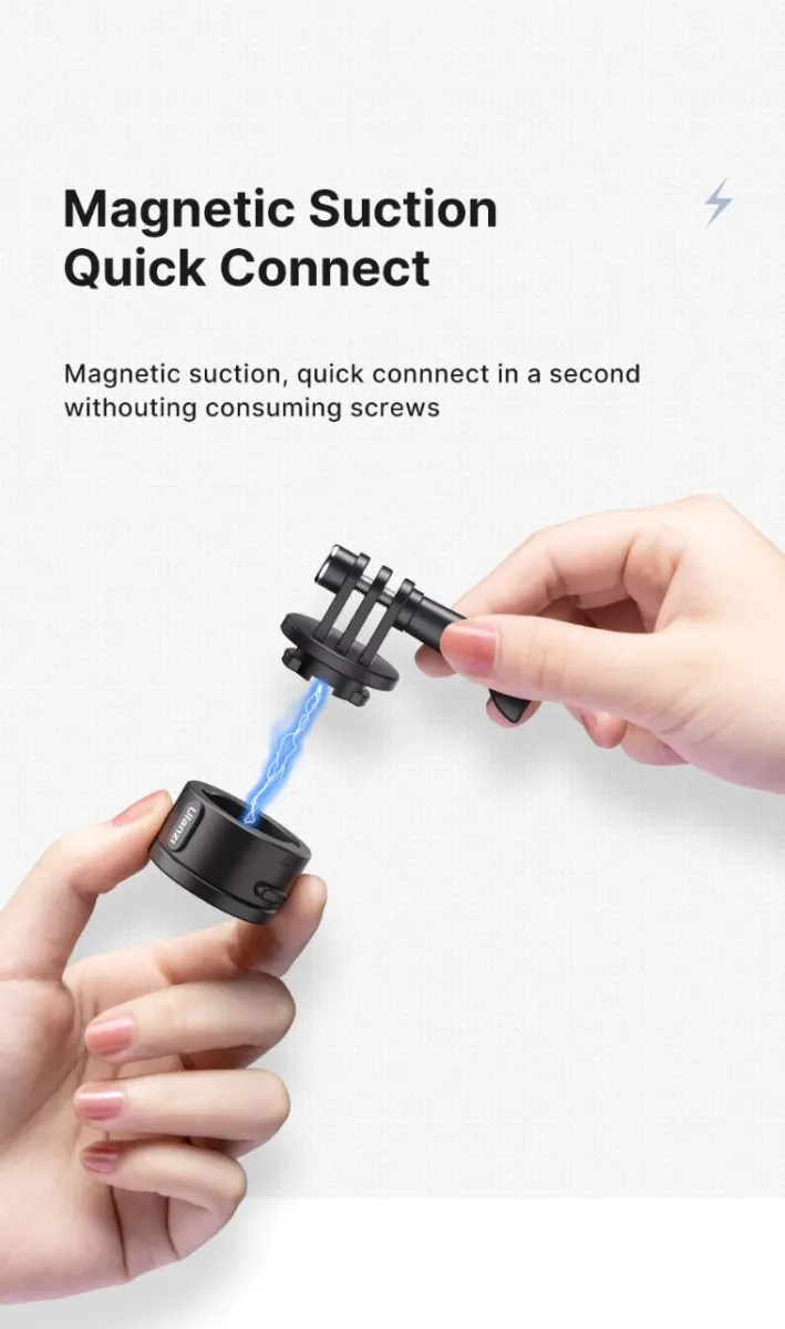 Ulanzi Go Quick II 2 Basic Set Sports Camera Quick Release Adapter Base  with Magnetic Suction and 1/4" Screw Mount | 3009 | JG Superstore | Lazada  PH