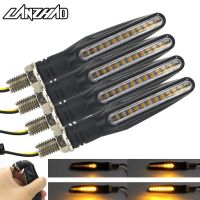 ▼▦❃ 2 Pair Motorcycle Turn Signals LED Lights Flowing Water Flicker Flashers Indicators for Honda Kawasaki Ducati Suzuki KTM Aprilia