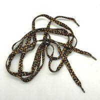 1 Pair Newest Classic Leopard Print Shoelaces Women Girl Men Flat Laces Applicable to all kinds of shoes for Outdoor Activities