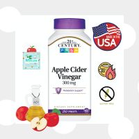 [ แอปเปิ้ลไซเดอร์ ] 21st Century, Apple Cider Vinegar x 250 เม็ด (Tablets)