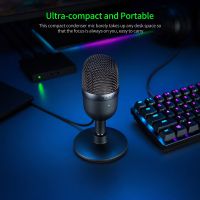 ส่งฟรี Razer Seiren Mini Microphone USB microphone ultra-compact condenser streaming microphone mic อุปกรณ์เสริมกล้อง