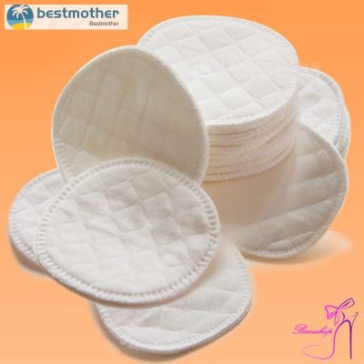 BM❤ 12 Pcs Reusable Breast Feeding Nursing Breast Pads Washable Soft Absorbent Baby Supplies