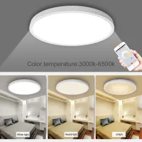 Smart LED Ceiling Light 20W 1966lm Dimmable LED Remote Control Ceiling Lamp Eye Protection Compatible with Alexa Echo Google