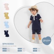 Bộ quần áo Polo cộc tay Ponie BU Baby - Bubaby Bình Dương