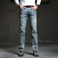 Cowboy Vintage Bule Men Jeans New Arrival 2021 Fashion Stretch Classic Denim Pants Male Designer Straight Fit Trouser Size 38 40