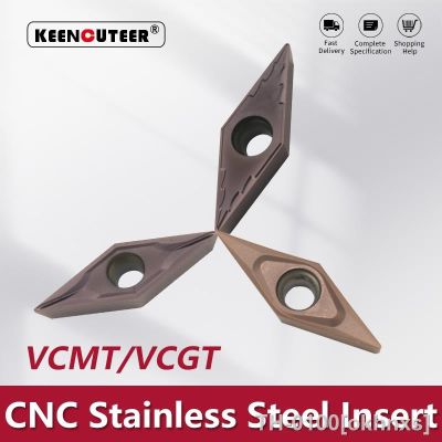 ☈ Carbide Inserção para Ferramenta de Torneamento Externo Cortador Lâmina Aço Inoxidável Torno CNC VCMT VCGT VCMT11 16 VCGT11 YZ15TF SVJCR L