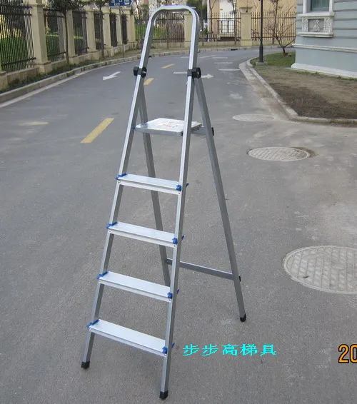 Household ladder folding ladder herringbone ladder aluminum alloy ...