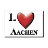 {6shop Department Store} AACHEN แม่เหล็ก LODESTONE NORDRHEIN WESTFALEN (NW) เยอรมนีของที่ระลึกในตู้เย็นฉันรักของขวัญ