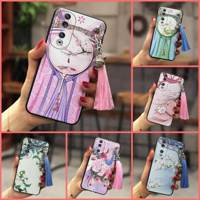 protective New Arrival Phone Case For Honor90 Dirt-resistant New cartoon Anti-knock Waterproof Lanyard Shockproof TPU