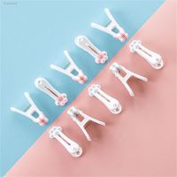 ♠ 12pcs Plastic Cat Paw Clothes Clip Clothespin Towel Socks Fixed Windproof Small Clip Kawaii Stationery Documents Organizers