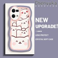 เคส Chenyyka สำหรับ OPPO Reno 7 4G Reno 7 4G F21 8 4G Pro เคสการ์ตูนลูกสุนัขสุดสร้างสรรค์เคสโทรศัพท์แฟชั่นน่ารักปลอกซิลิโคนใสกันกระแทกแบบใสป้องกันเลนส์กล้อง