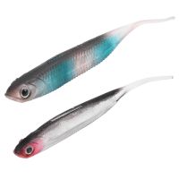 【cw】 6 Soft Lures Fishing Baits Needle tail Aluminum Embedded Trout Shad Bait 【hot】