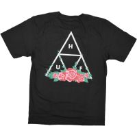 ⭐ HUF ⭐ เสื้อยืด คอกลม แขนสั้น แฟชั่น ดอกไม้ กุหลาบ rose flower UNISEX  RK0E