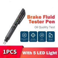 Auto Liquid Testing Brake Fluid Tester Pen 5 LED Indicator Light Detection Pen for DOT3/DOT4 Electronic Pen Brake Fluid Tester