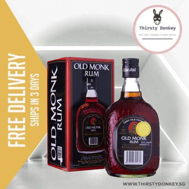 Old Monk Rum 750ml Lazada Singapore