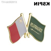 ▬ Saudi Arabia Malta Friendship Brooches Lapel Pin Flag badge Brooch Pins Badges