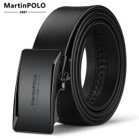 MatinPOLO Genuine Leather Belt Male Automatic Buckle Mens Leather Belt Black Strap Original Natural Cowskin Belts MP00901P