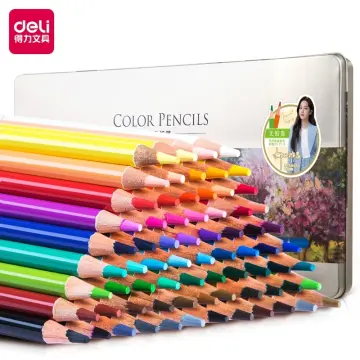 72 Colors Professional Color Pencil Set Iron Box Colored Colour