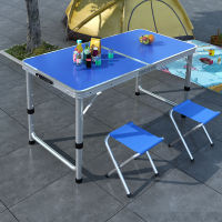 Spot parcel post Outdoor Folding Table Stall Small Table Foldable Portable Aluminum Alloy Camping Outdoor Dining Table and Chair Promotion Table