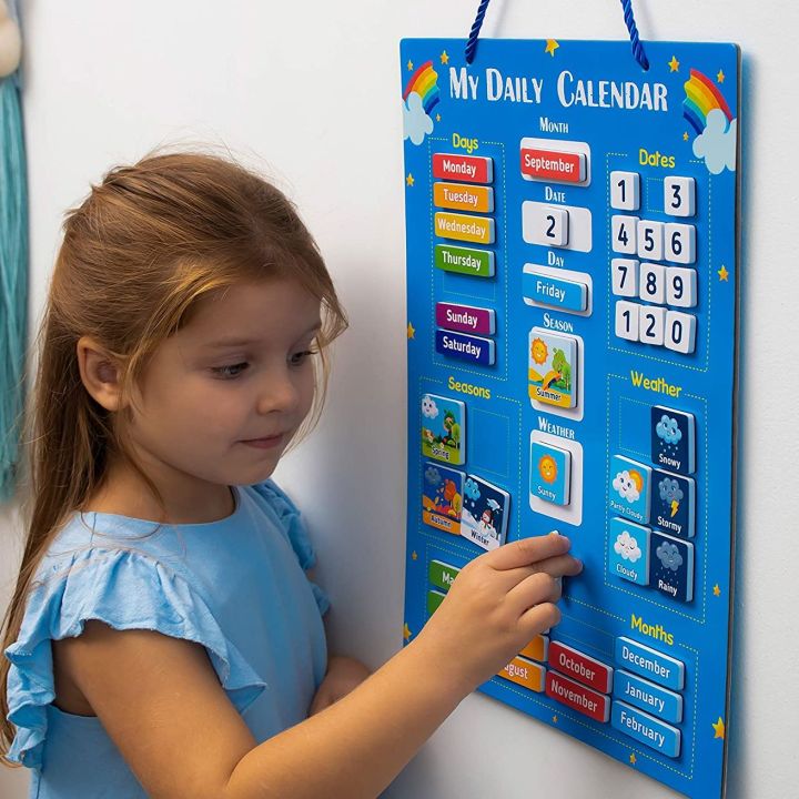 Preschool Calendar For Kids Montessori Early Learning Toys