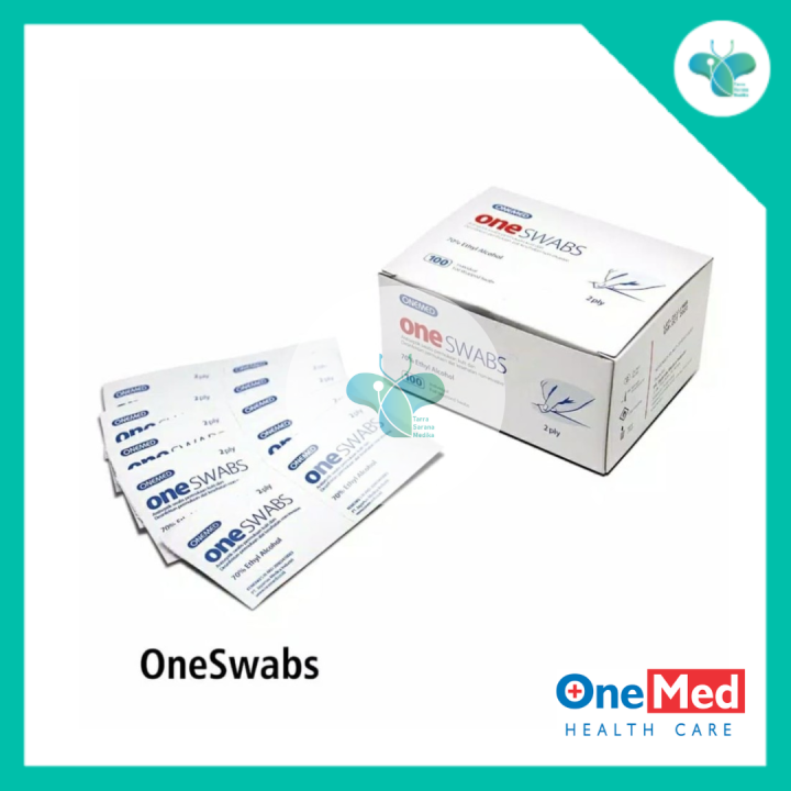 Onemed Oneswabs Alkohol Swab Kapas Alcohol 2ply Box Isi 100s Lazada Indonesia 3639