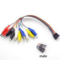 Alligator Clip Jump Wire 10pin Male Double-end Crocodile Clip Test Lead 20cm/30cm Eclectic Jumper Wire for DIY Connection Electrical Circuitry  Parts