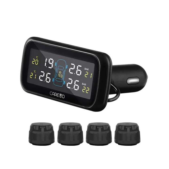 CAREUD U903-WF Car Tire Pressure Monitoring System With 4 External ...