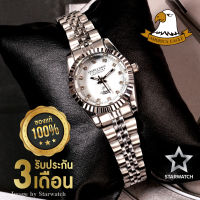 GRAND EAGLE Watch นาฬิกาข้อมือผู้หญิง สายสแตนเลส รุ่น AE001L -Silver/White