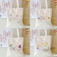 【hot sale】┋❁ C16 Kpop Group Canvas Tote Bag Girls Shopper Shoulder Bags Bookbag Tuition Bags