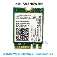 ไร้สาย-N 7265 7265NGW Intel BN 7265BN 2.4G 300Mbps Wi-Fi + Bluetooth 4.0 NGFF M.2 802.11n การ์ด Wifi การ์ดเน็ตเวิร์กไร้สาย