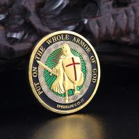 【CC】✖⊙  Commemorative Coins Color Painted Metal Embossed Crafts