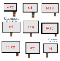 ใหม่4.35789.710.1นิ้วรถวิทยุนำทางวิดีโอ GPS Touch Panel Digitizer หน้าจอสัมผัสแบบ Capacitive