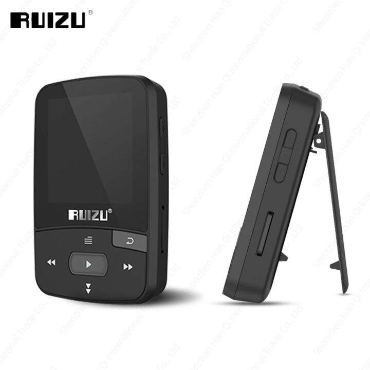RUIZU X50 Sports Clip MP3 Player With Bluetooth Portable Hifi Lossless ...