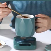 【CW】 220V Heating Coaster Mug Cup Warmer Warm 55℃ Temperature