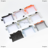 Donglon MINI transparent NYLON Mesh Card BAG Credit ID Card Organizer กระเป๋าใส่เหรียญแบบพกพาลิปสติกหูฟังข้อมูล line Key Storage BAG