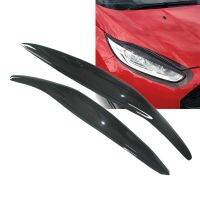 Car Headlight Eyebrow Eyelid Sticker Bright Black for Fiesta MK7.5 MK8 2012-2017