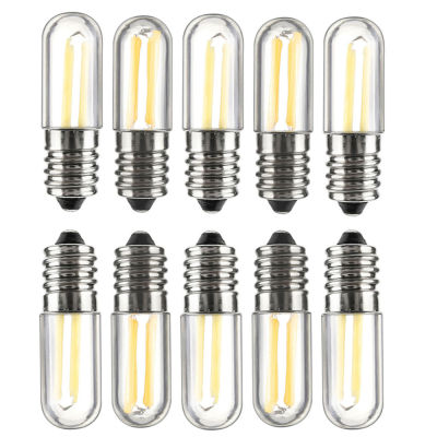 10pcsLots Dimmable LED COB Filament Light Bulbs Mini E12 E14 1W 2W 4W Lamps for Refrigerator Fridge Freezer sewing machine