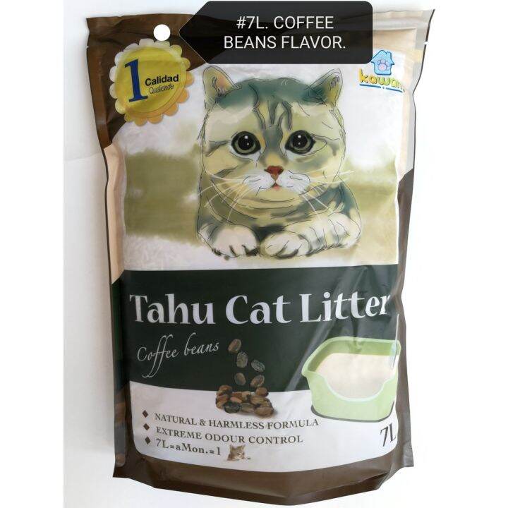 Kawan Cat Tofu Tahu Litter Toilet Sand 7Litre (Random Flavor) Lazada