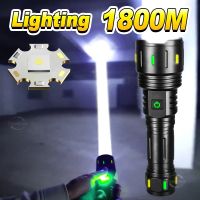 Super Laser Led Flashlight 18650 Tactical Torch Usb Rechargeable Flash Lights XHP360 Ultra Powerful Lantern Waterproof Hand Lamp Rechargeable  Flashli