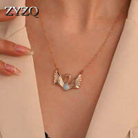 ZYZQ Retro Alloy หยดน้ำมัน Little Swan จี้สร้อยคอแฟชั่นผู้หญิง Niche Design สัตว์ Clavicle Chain เครื่องประดับที่เรียบง่าย-Jezker