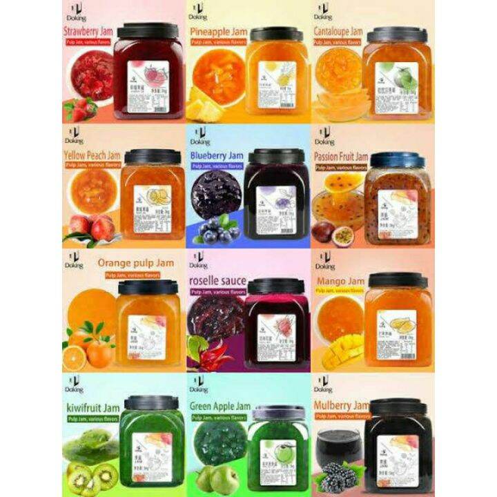 Doking Jam 3kg Blueberry Mango Strawberry Passion Fruit Kiwi Milktea ...