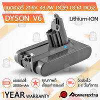 รับประกัน 1 ปี - แบตเตอรี่ Dyson V6 เครื่องดูดฝุ่น 21.6V 2Ah สำหรับ Battery Dyson V6 Handheld Clean DC58 DC59 DC61 DC62 DC74