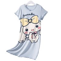 Sanrios Kuromi Cinnamoroll ชุดนอนของเด็กลายการ์ตูนน่ารักชุดนอนสำหรับฤดูร้อนใส่สบาย Pakaian Rumahan